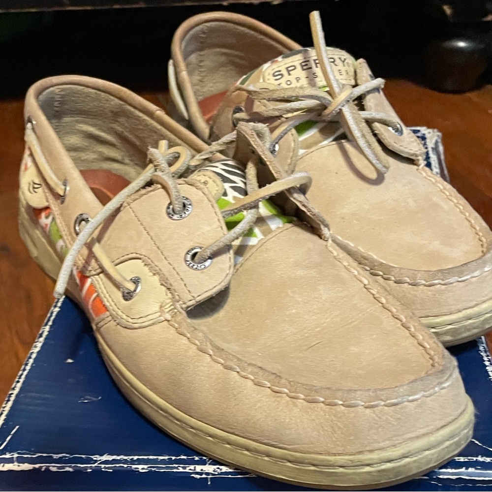 Sperry Tan Boat Shoes